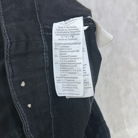 Madewell Jeans 30 10" High Rise Skinny in Black Zip Fly - Picture 11 of 15